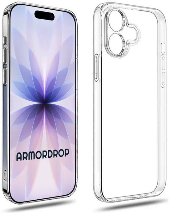 Armordrop Transparant Hoesje Geschikt Voor iPhone 17 Hoesje - Stevige Beschermhoesje