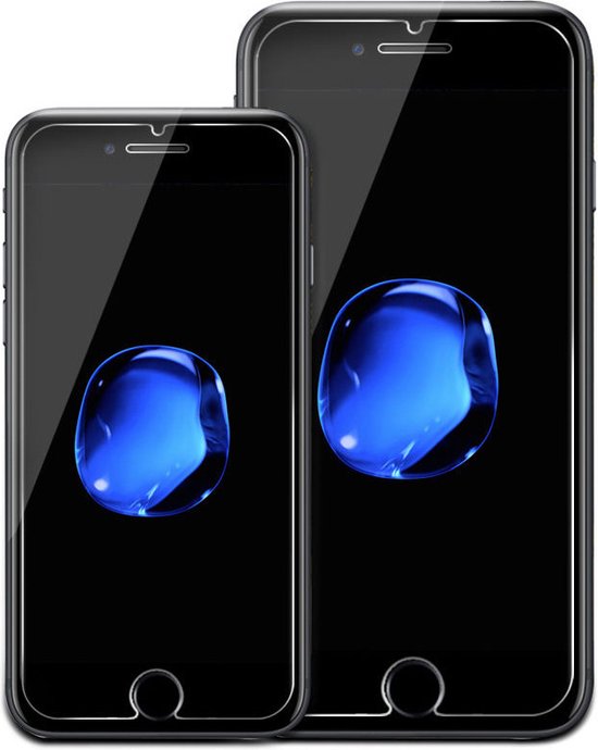Screenprotector Geschikt Voor iPhone SE / 8 / 7 - Glasplaat - Tempered Glass - 2 Stuks