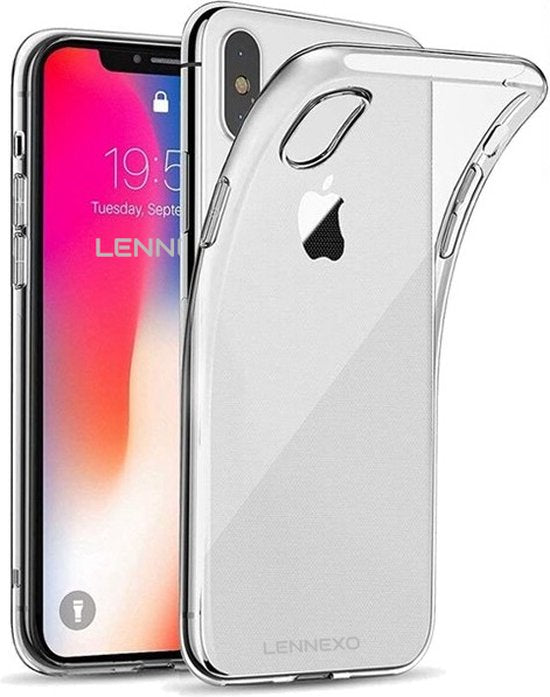 iPhone XS Max Hoesje | Transparant Silicone Case | Back Cover Hoes | Bescherm hoesje iPhone XS Max