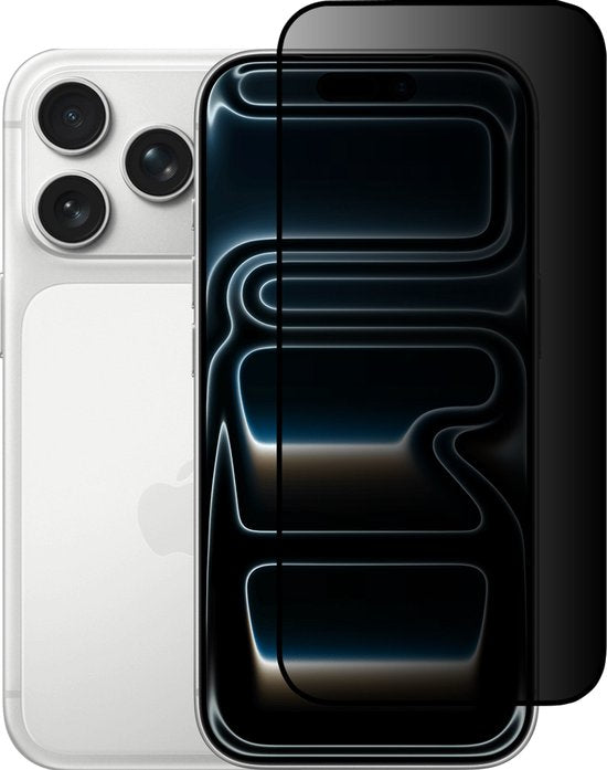 Privacy Screenprotector Geschikt Voor iPhone 17 Pro Max - Volledige Beschermglas - PREMIUM Tempered Glass - 1 stuk