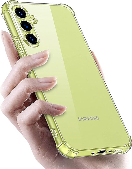 Anti Shock Hoesje Geschikt Voor Samsung Galaxy A15 - ShockProof Silicone Case - Transparant Back Cover