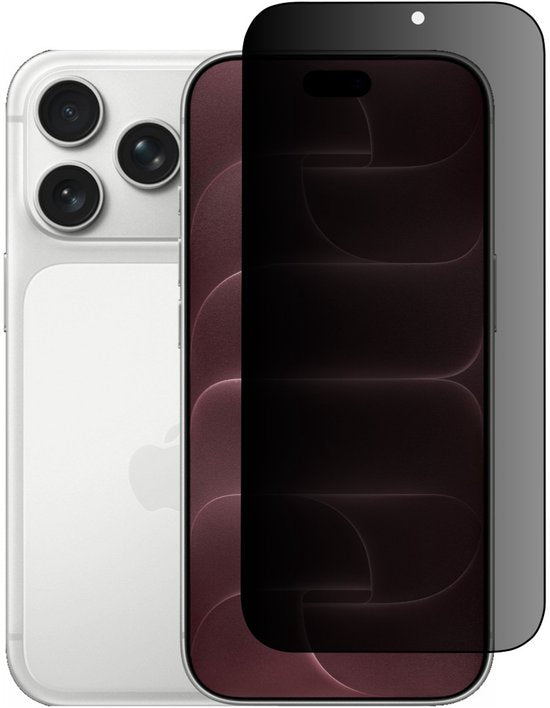 Privacy Screenprotector Geschikt Voor iPhone 18 Pro - Volledige Beschermglas - PREMIUM Tempered Glass - 1 stuk