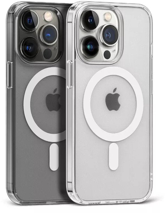 Lennexo Hoesje Geschikt Voor iPhone 16 Pro Max met Magneet Ring - Siliconen Hoesje Voor Draadloos Opladen en Geschikt voor Magsafe