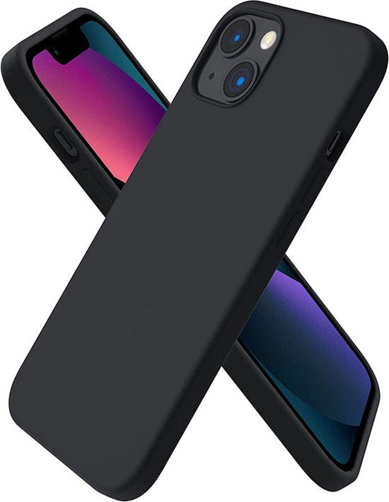 iPhone 15 Plus Hoesje | Zwarte Siliconen hoesje | TPU Back Cover Hoes | Bescherm hoesje iPhone 15 Plus - Zwart