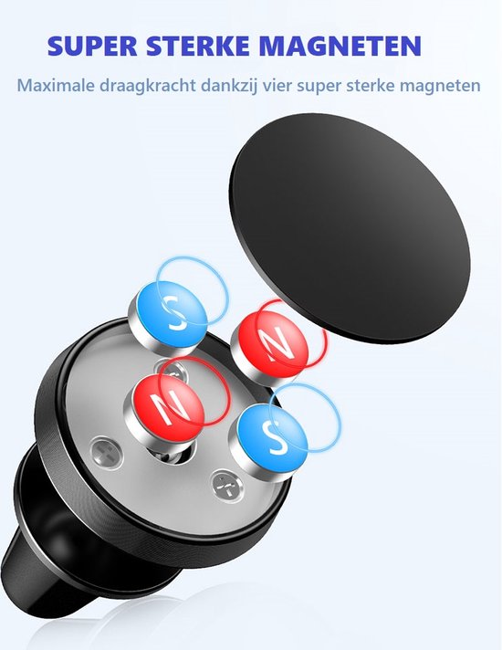 Magnetische Telefoonhouder Voor In de Auto | Universeel Autohouder | Telefoonhouder Auto
