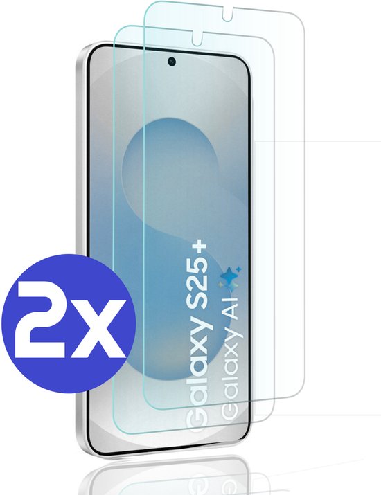 Premium Screenprotector Geschikt Voor Samsung S25+ (S25 PLUS) - Gehard Glas - 2 Stuks