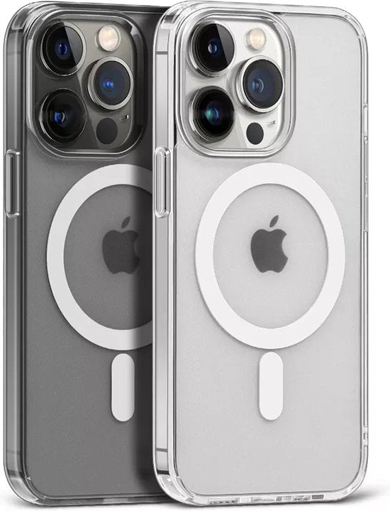 Lennexo Hoesje Geschikt Voor iPhone 15 Pro Met Magneet Ring - Siliconen Hoesje Voor Draadloos Opladen en Geschikt voor Magsafe