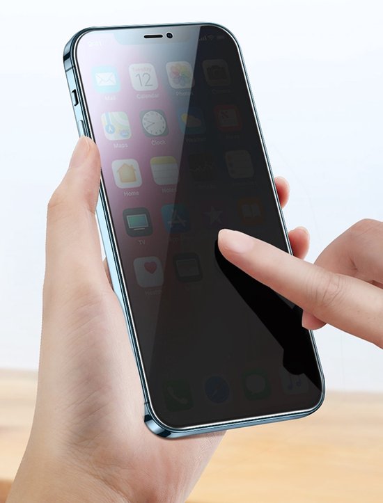 Privacy Screenprotector Geschikt Voor iPhone 17 Pro Max - Volledige Beschermglas - PREMIUM Tempered Glass - 1 stuk