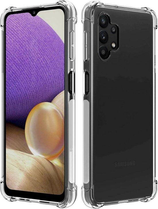 Anti Shock Hoesje Geschikt Voor Samsung Galaxy A32 5G - ShockProof Silicone Case - Transparant Back Cover