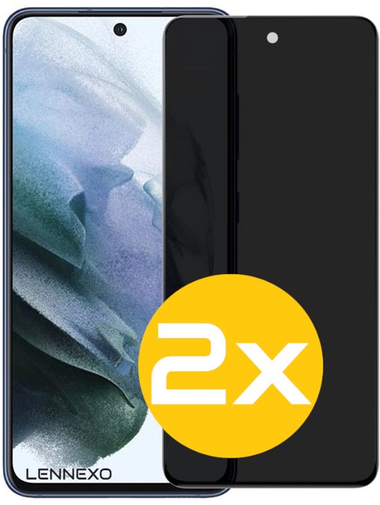 Privacy Screenprotector Geschikt Voor Samsung S21 - Volledige Beschermglas - 2 Stuks