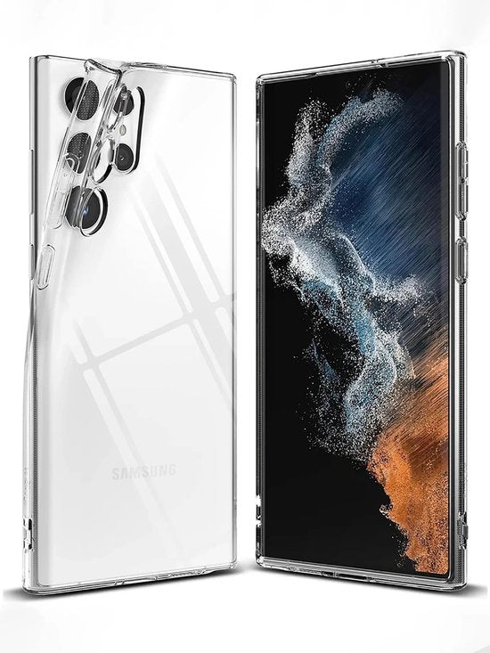 Transparant Hoesje Geschikt Voor Samsung Galaxy S23 Ultra - Back Cover Telefoonhoesje