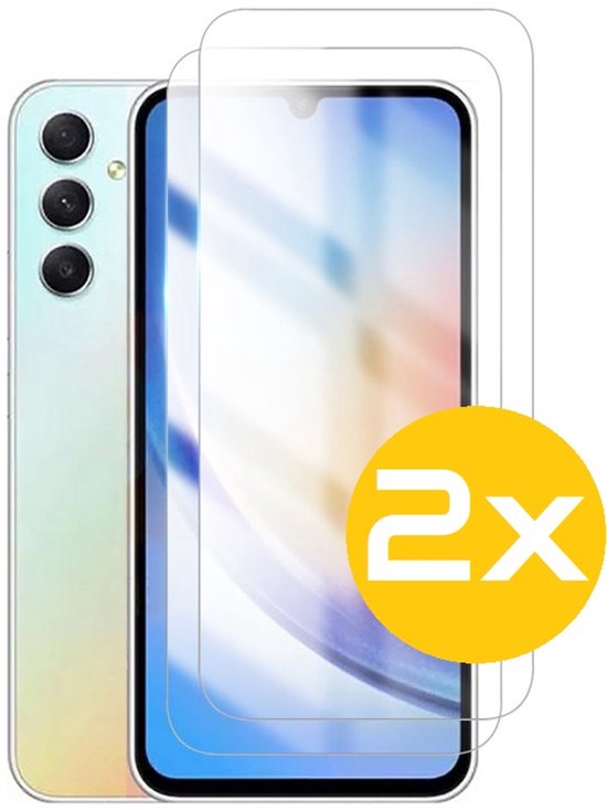 Hoesje en Screenprotector Combi Geschikt Voor Samsung A34 - Anti Shock Hoesje + 2x Screenprotector