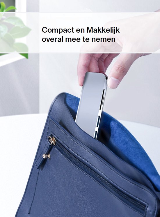 Lennexo 6 in 1 USB-C Hub Adapter - HDMI 4K - USB-A - USB-C - SD TF Kaartlezer | Geschikt Voor Macbook | Laptop | Smartphone | Tablet | iPhone en iPad