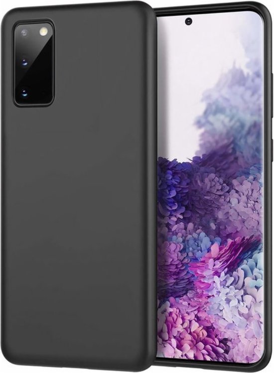 Hoesje en Screenprotector Combi Geschikt Voor Samsung S20 FE - Zwart Hoesje + Premium Screenprotector