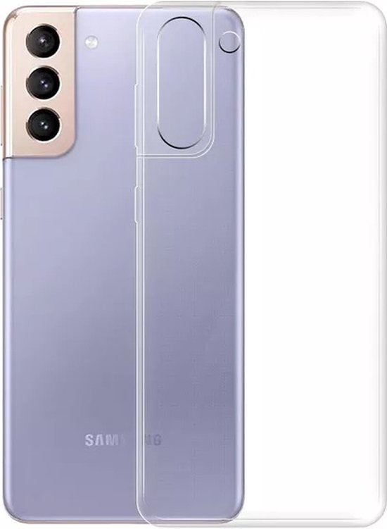 Hoesje en Screenprotector Combi Geschikt Voor Samsung S21 FE - Transparant Hoesje + Premium Screenprotector