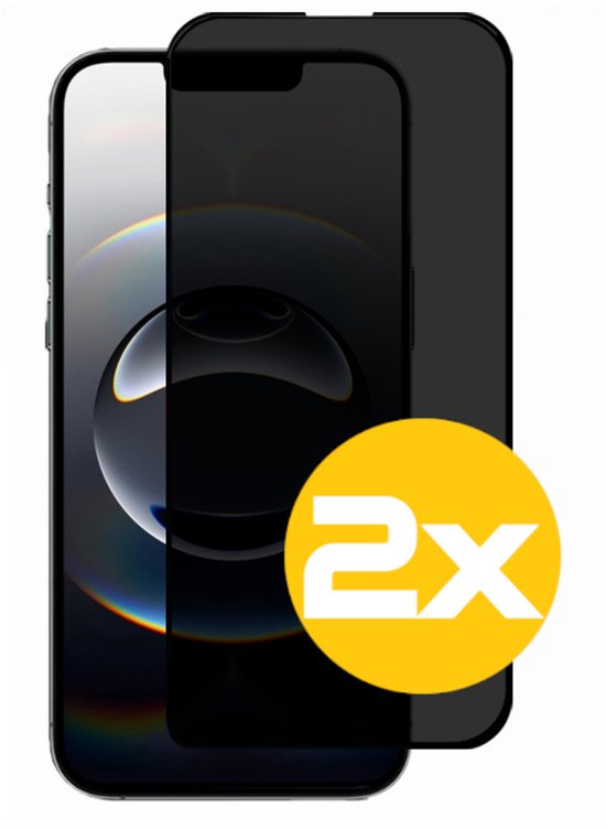 Privacy Screenprotector Geschikt Voor iPhone 16e - Volledige Beschermglas - 2 Stuks