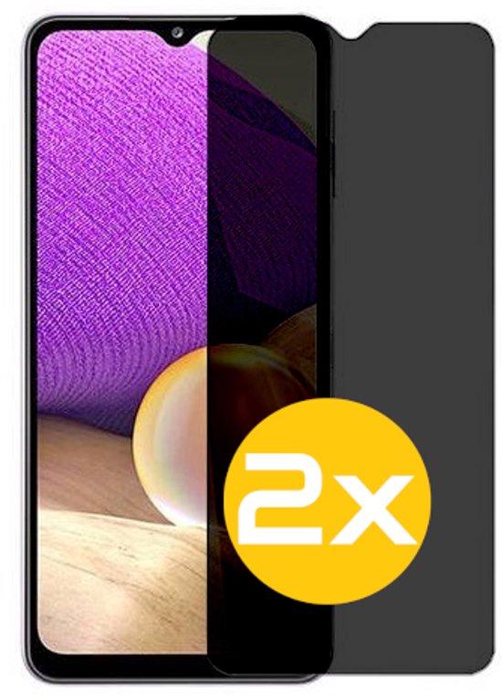 Privacy Screenprotector Geschikt Voor Samsung A32 5G - Volledige Beschermglas - 2 Stuks