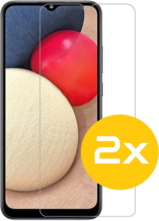 Screenprotector Geschikt Voor Samsung Galaxy A02S - Glasplaat - Tempered Glass - 2 Stuks