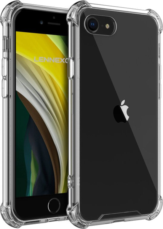 Anti Shock Hoesje Geschikt Voor iPhone SE - ShockProof Silicone Case - Transparant Back Cover