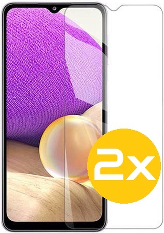 Screenprotector Geschikt Voor Samsung Galaxy A32 5G - Glasplaat - Tempered Glass - 2 Stuks