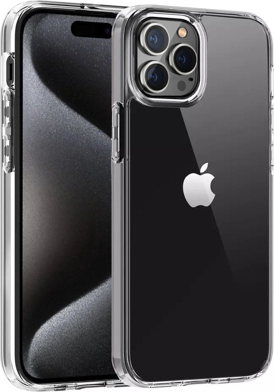 Transparant Hoesje Geschikt Voor iPhone 15 Pro - Transparant Silicone Case - Back Cover Telefoonhoesje