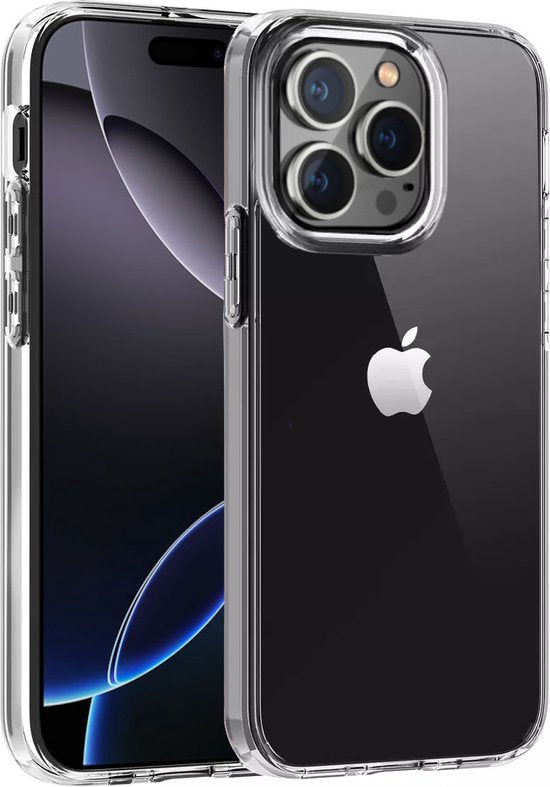 Transparant Hoesje Geschikt Voor iPhone 16 Pro - Back Cover Telefoonhoesje