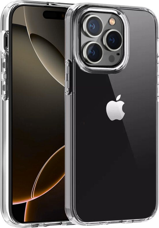 Transparant Hoesje Geschikt Voor iPhone 16 Pro Max - Back Cover Telefoonhoesje