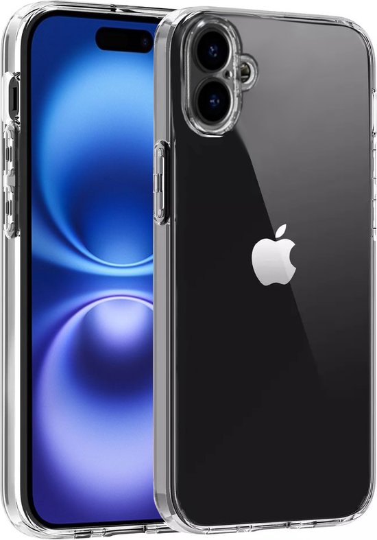 Transparant Hoesje Geschikt Voor iPhone 16 Plus - Back Cover Telefoonhoesje