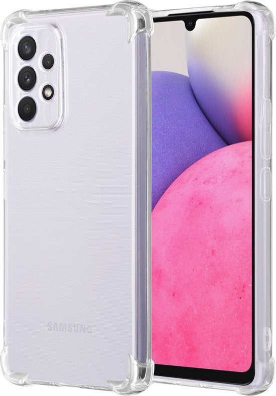 Hoesje en Screenprotector Combi Geschikt Voor Samsung A52 - Anti Shock Hoesje + 2x Screenprotector