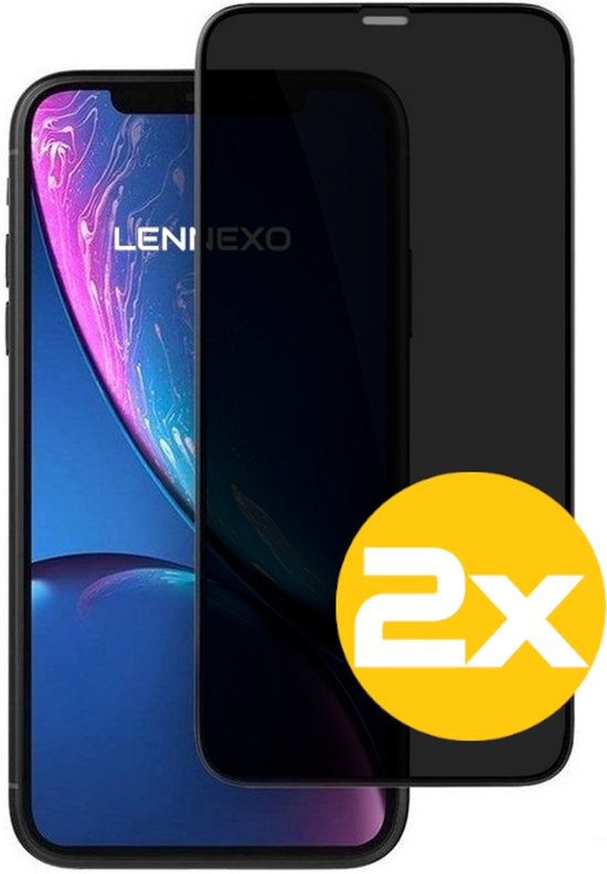 Privacy Screenprotector Geschikt Voor iPhone 11 Pro Max - Volledige Beschermglas - 2 Stuks