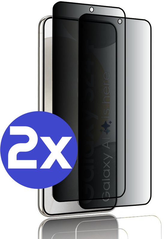ArmorDrop Privacy Screenprotector Geschikt Voor Samsung S24+ (S24 PLUS) - Gehard Glas - 2 Stuks