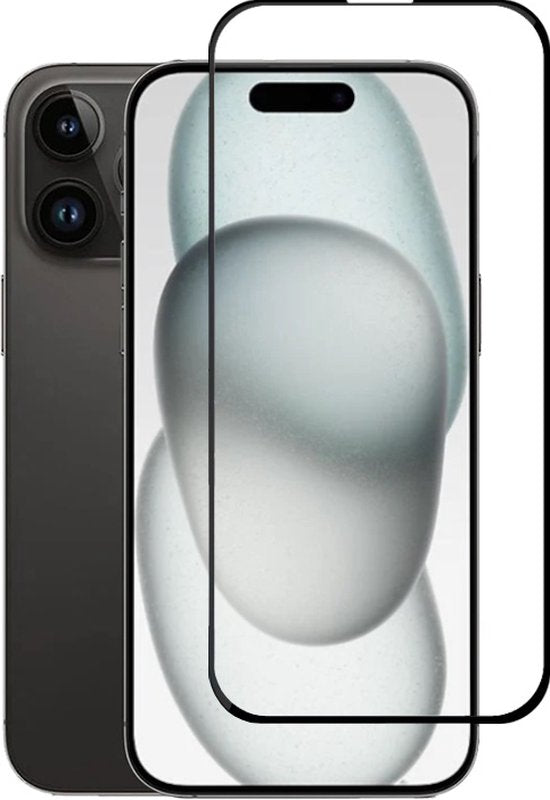 Full Cover Screenprotector Geschikt Voor iPhone 15 - Volledige Beschermglas - PREMIUM Tempered Glass - 1 stuk
