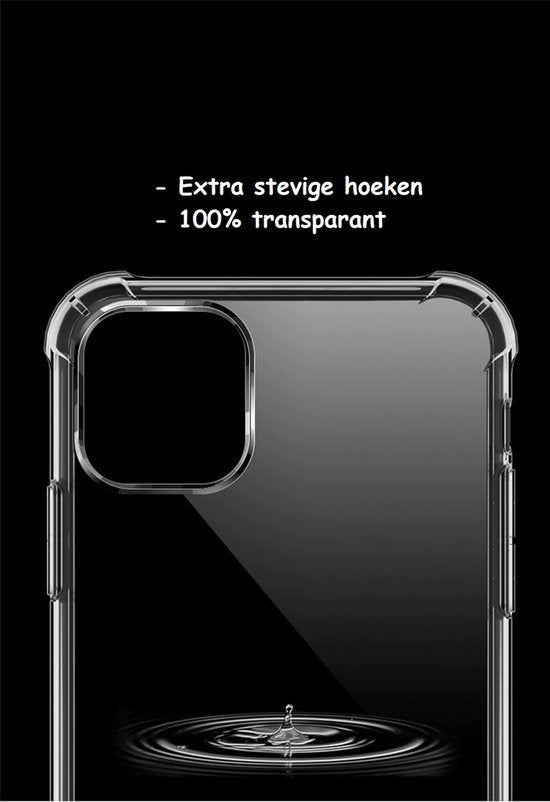 Anti Shock Hoesje Geschikt Voor iPhone 13 Pro - ShockProof Silicone Case - Transparant Back Cover