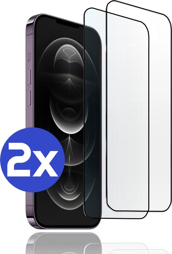 ArmorDrop Full Guard Screenprotector Geschikt Voor iPhone 12 / 12 Pro - Gehard Glas - 2 Stuks