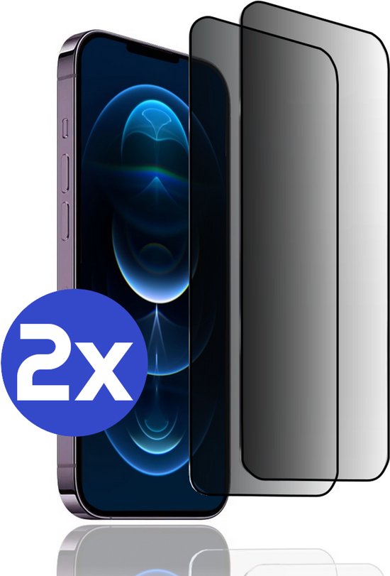 ArmorDrop Privacy Screenprotector Geschikt Voor iPhone 12 Pro Max - Gehard Glas - 2 Stuks