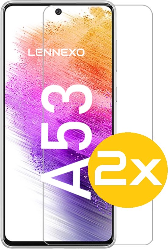 Hoesje en Screenprotector Combi Geschikt Voor Samsung Galaxy A53 5G - Transparant Hoesje + 2x Screenprotector