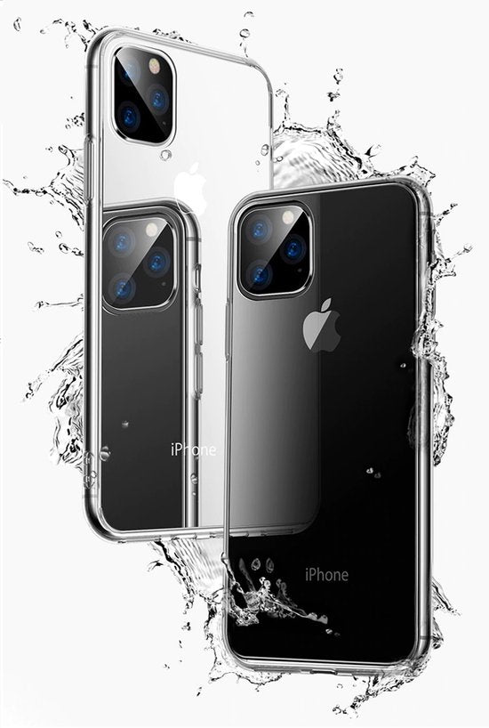 Hoesje en Screenprotector Combi Geschikt Voor iPhone 12 Pro Max - Transparant Hoesje + 2x Screenprotector