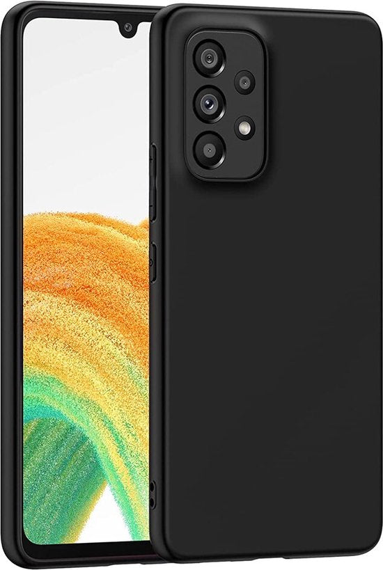Hoesje en Screenprotector Combi Geschikt Voor Samsung A52 - Zwart Hoesje + Premium Screenprotector