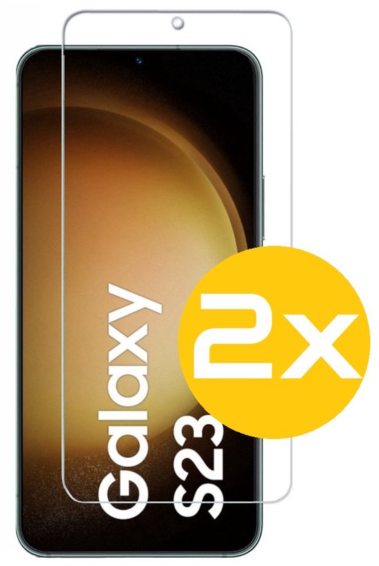 Hoesje en Screenprotector Combi Geschikt Voor Samsung S23 - Anti Shock Hoesje + 2x Screenprotector
