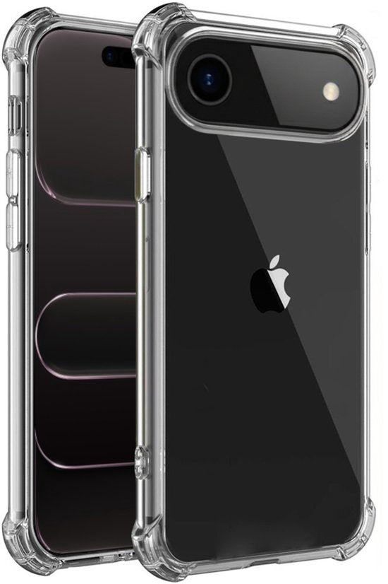Anti Shock Hoesje Geschikt Voor iPhone Air - Anti Shock - ShockProof Silicone Case - Transparant Back Cover