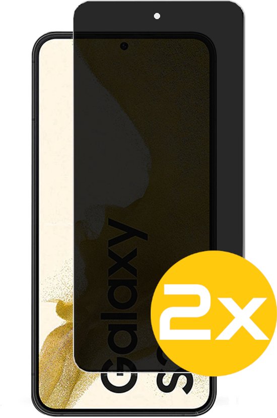 Privacy Screenprotector Geschikt Voor Samsung S22 - Volledige Beschermglas - 2 Stuks