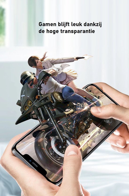 Full Cover Screenprotector Geschikt Voor iPhone 12 / 12 Pro - Volledige Beschermglas - PREMIUM Tempered Glass - 1 stuk