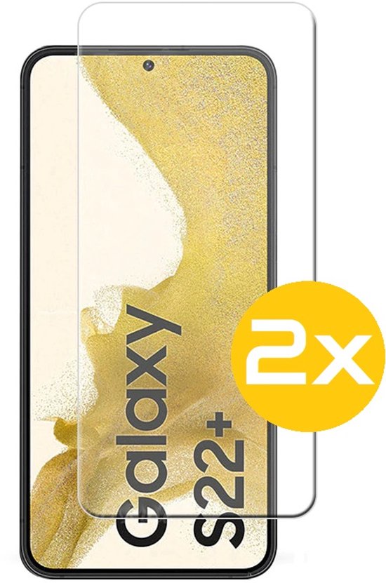 Hoesje en Screenprotector Combi Geschikt Voor Samsung S22+ (S22 PLUS) - Anti Shock Hoesje + 2x Screenprotector
