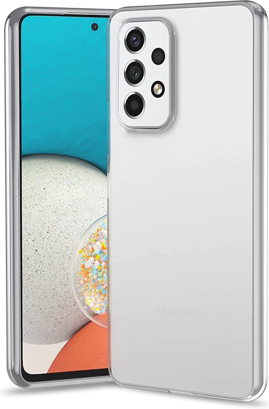 Hoesje en Screenprotector Combi Geschikt Voor Samsung Galaxy A33 5G - Transparant Hoesje + 2x Screenprotector
