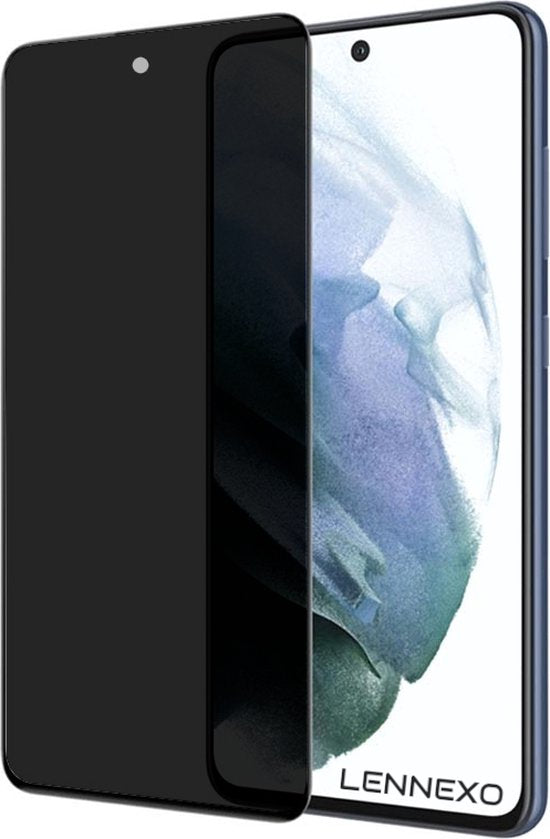 Full Cover Privacy Screenprotector Geschikt Voor Samsung S21+ - Volledige Beschermglas - PREMIUM Tempered Glass - 1 stuk