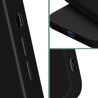 Siliconen Hoesje Geschikt Voor iPhone 12 Pro Max- Zwart